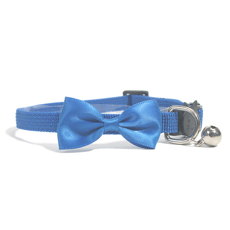 Adjustable Cat Collar with Bell – Soft & Safe Bow Design