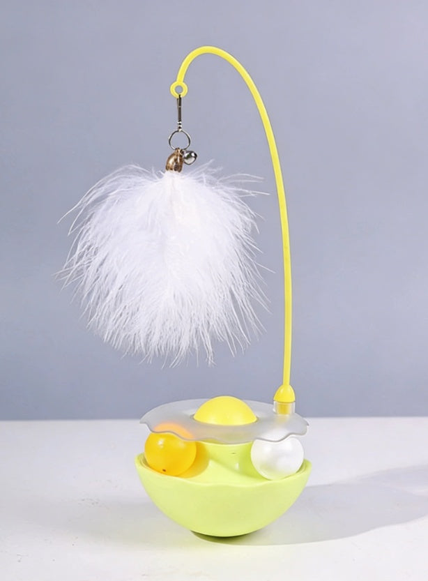 Interactive Self-Play Cat Toy with Mint Ball