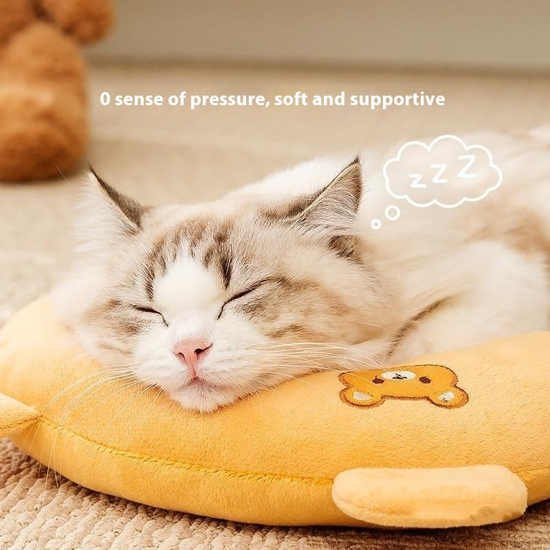 U-Shaped Calming Pet Pillow – Soft Support Toy for Dogs & Cats