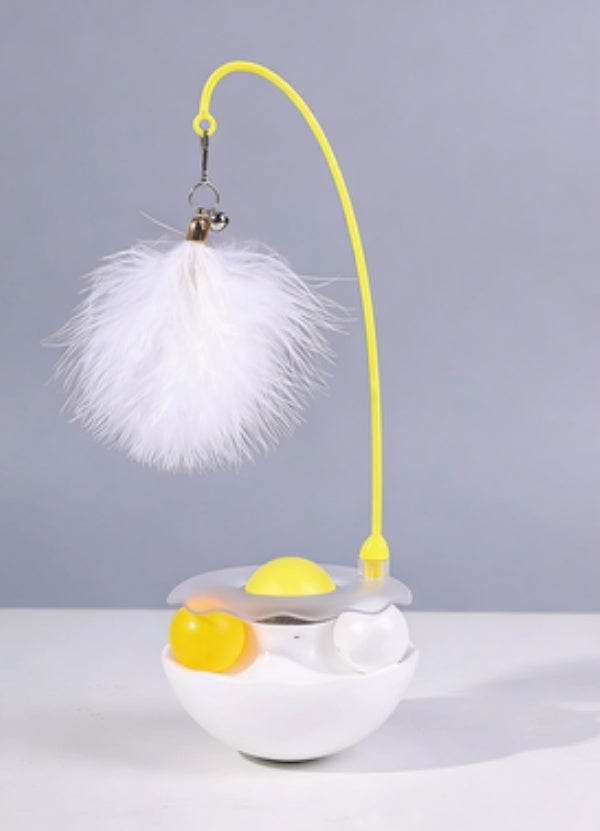Interactive Self-Play Cat Toy with Mint Ball