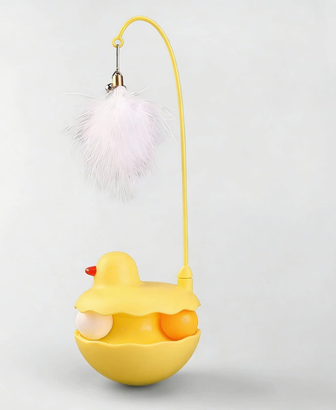 Interactive Self-Play Cat Toy with Mint Ball