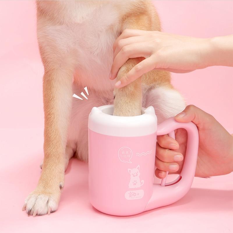 pet paw washing cup silicone brush