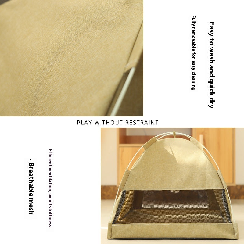 Cozy Pet Tent Bed – Soft Indoor Shelter for Cats & Dogs