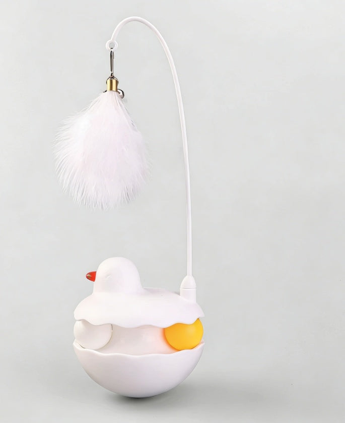 Interactive Self-Play Cat Toy with Mint Ball