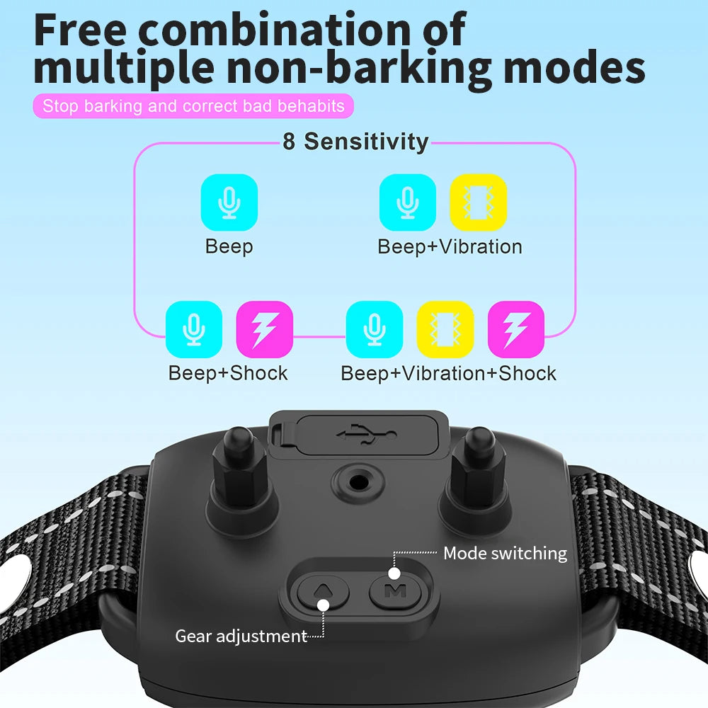 Smart Dog Training Collar – Rechargeable Anti-Bark Control