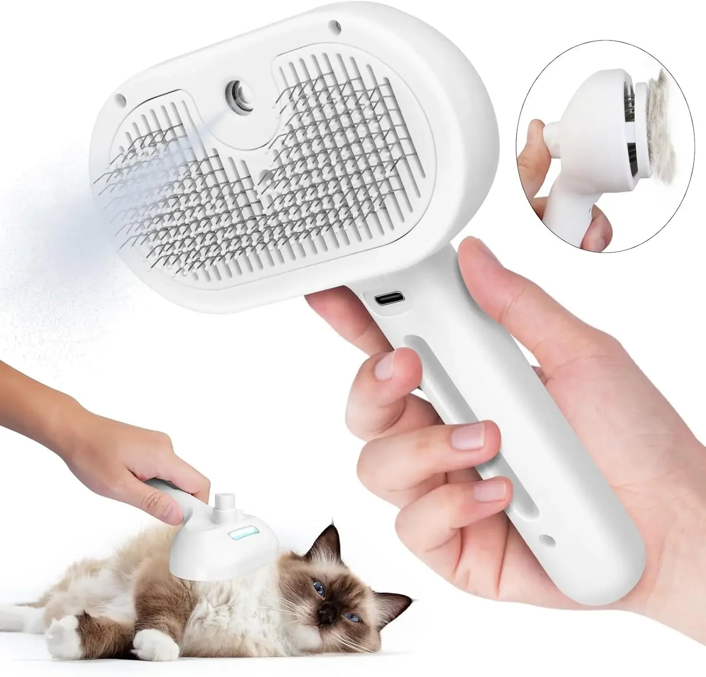 2-in-1 Pet Spray Grooming & Hair Removal Brushumidifier Comb Pet Supplies