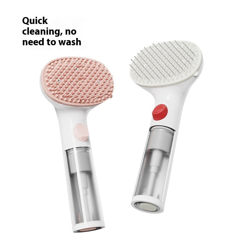 3-in-1 Steam Pet Brush – Groom, Clean & Deshed