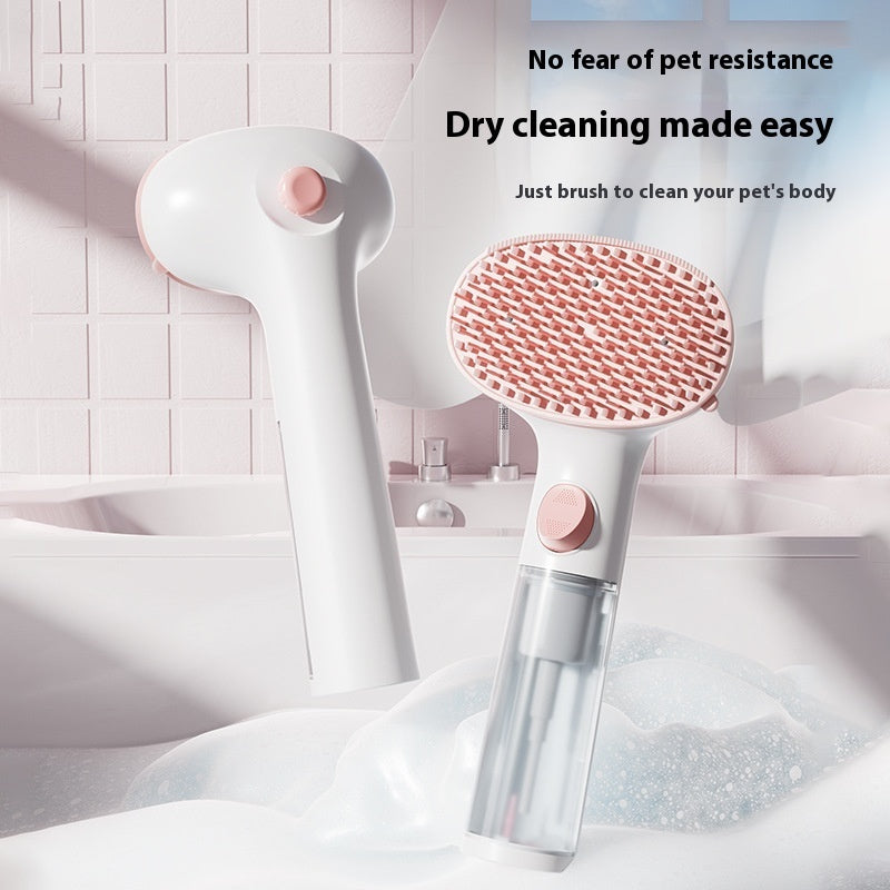 3-in-1 Steam Pet Brush – Groom, Clean & Deshed