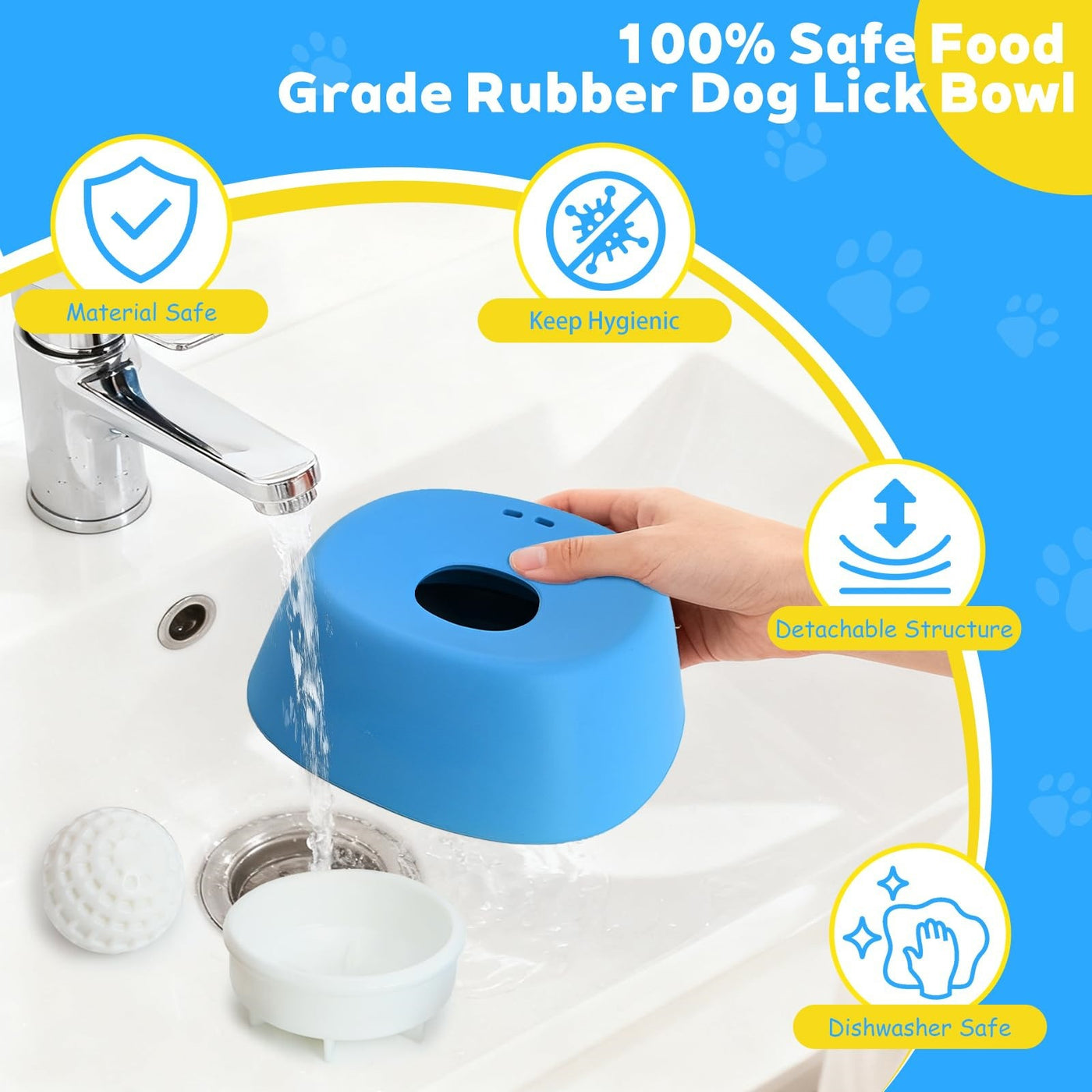 Slow Feeder Lick Bowl for Dogs