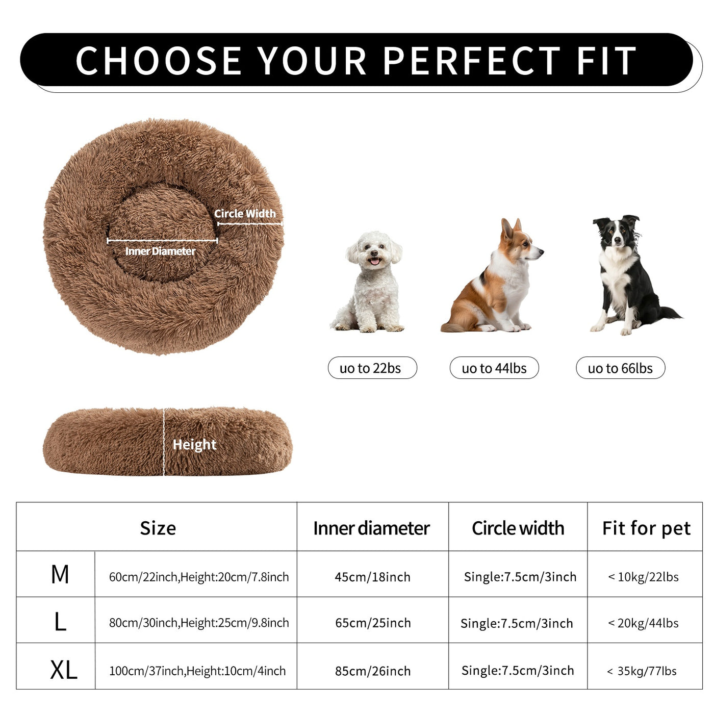 Calming Donut Pet Bed
