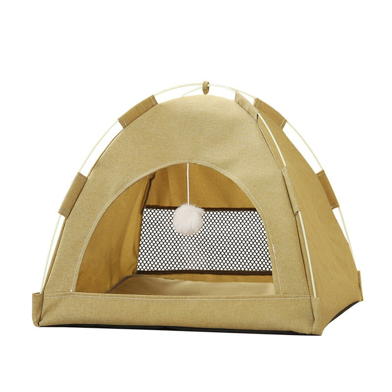 Cozy Pet Tent Bed – Soft Indoor Shelter for Cats & Dogs