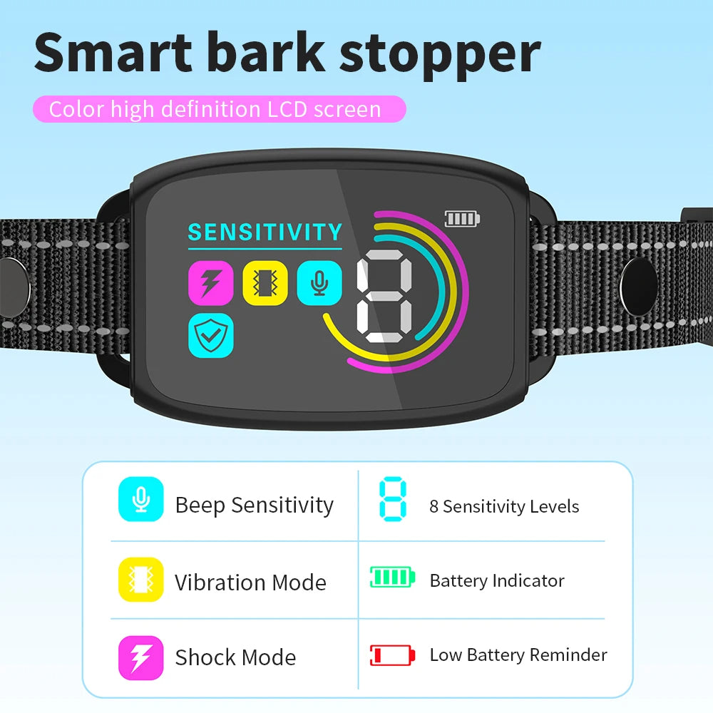 Smart Dog Training Collar – Rechargeable Anti-Bark Control