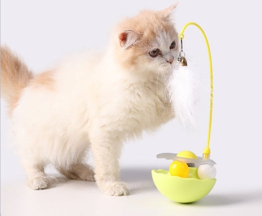 Interactive Self-Play Cat Toy with Mint Ball